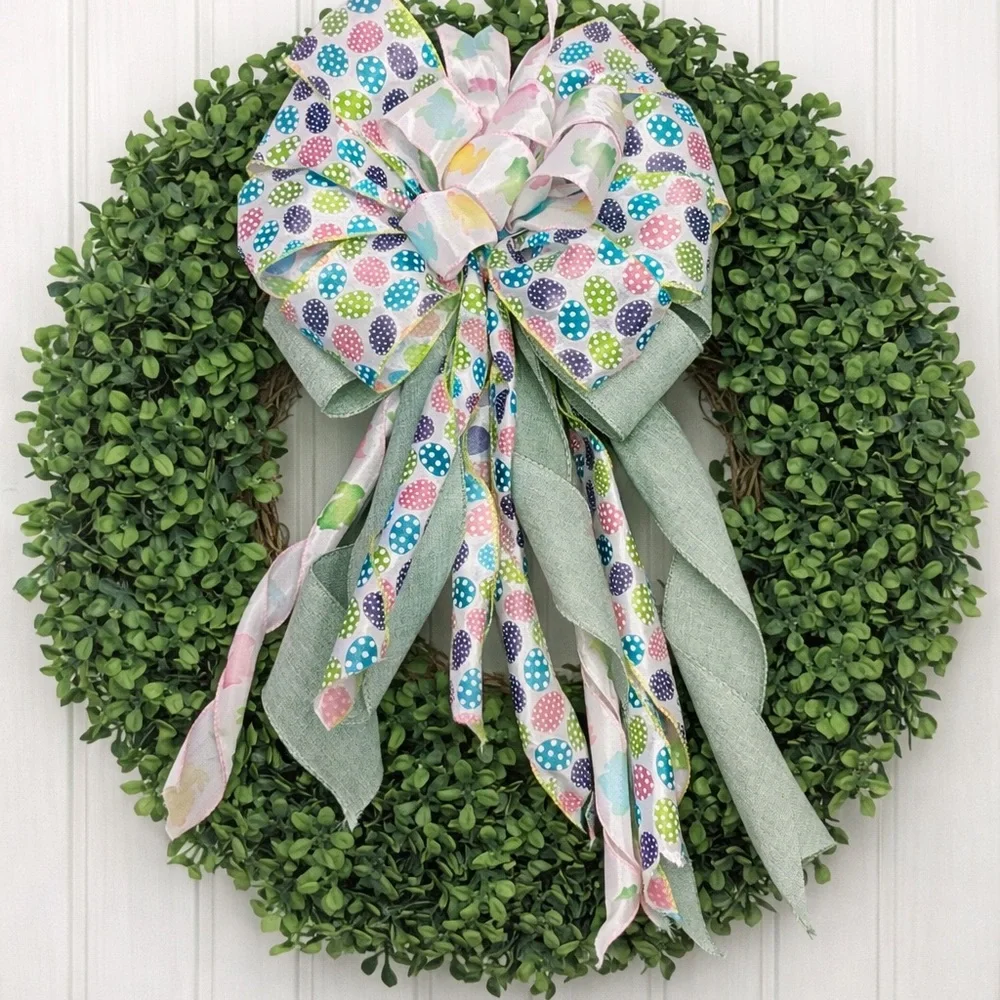 Spring Easter Bow - Picture 1 of 5